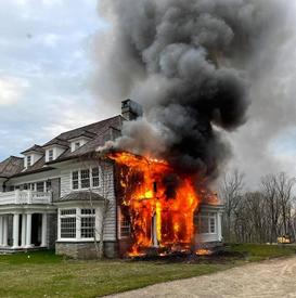 Fire caused extensive damage to a backcountry home Wednesday.

Greenwich Firefighters Union